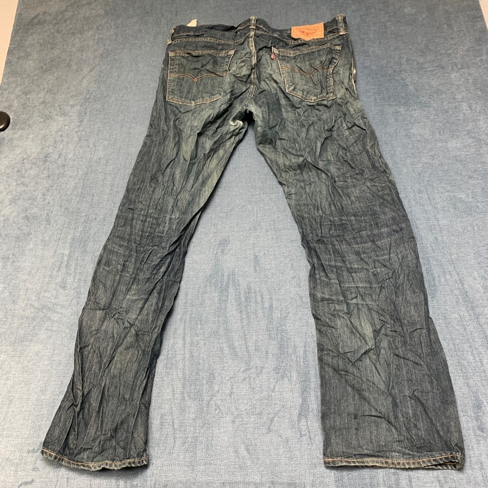 Levi's 514 Slim Straight Jeans Mens 36x32 Blue Denim Medium Wash 5-Pockets